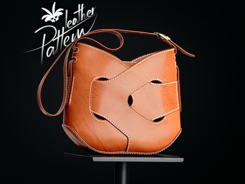 Mönster för läderväska i PDF-format - Embra-väskan - av LeatherHubPatterns bild 2