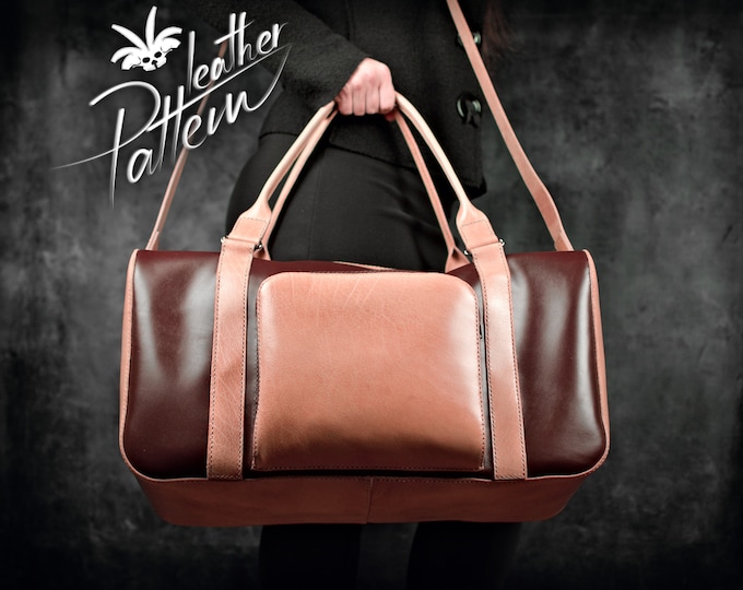 Duffle leather pattern PDF - by LeatherHubPatterns