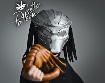 Predator mask leather pattern PDF - by LeatherHubPatterns