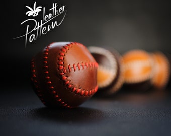 Baseball leather pattern PDF - by LeatherHubPatterns