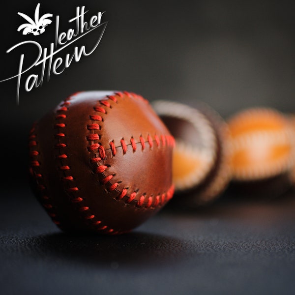 Baseball leather pattern PDF - by LeatherHubPatterns