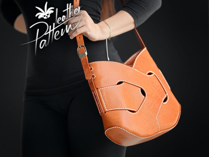 Mönster för läderväska i PDF-format - Embra-väskan - av LeatherHubPatterns bild 8