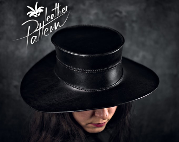 Plague hat leather pattern PDF - by LeatherHubPatterns