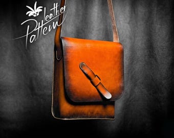 Leather bag pattern PDF - by LeatherHubPatterns
