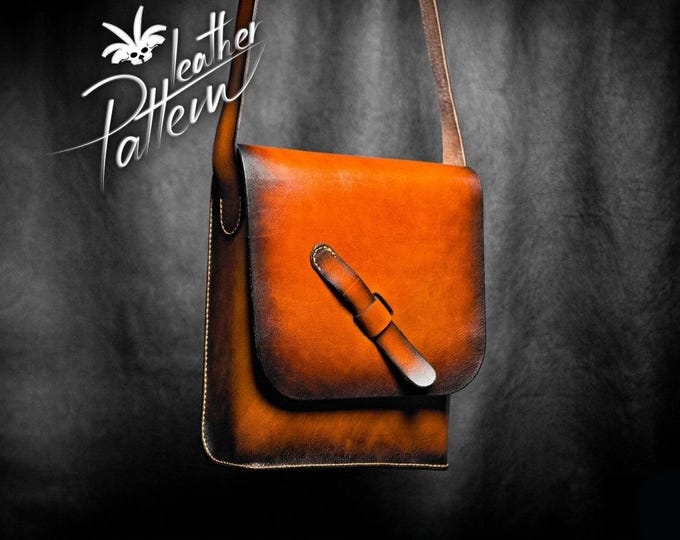 Leather satchel pattern PDF - by LeatherHubPatterns
