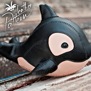 Orca leather pattern PDF - by LeatherHubPatterns