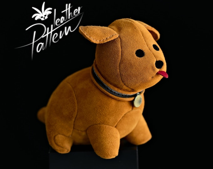 Puppy leather pattern PDF - by LeatherHubPatterns