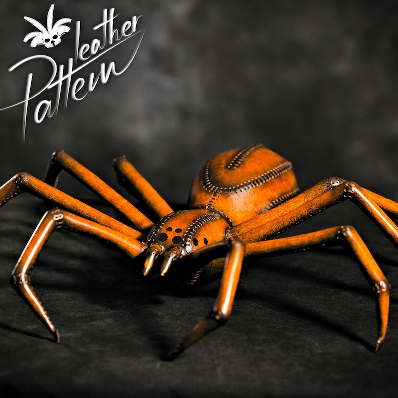 Leather Patterns Spider - Etsy