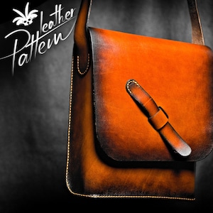 Leather bag pattern PDF - by LeatherHubPatterns