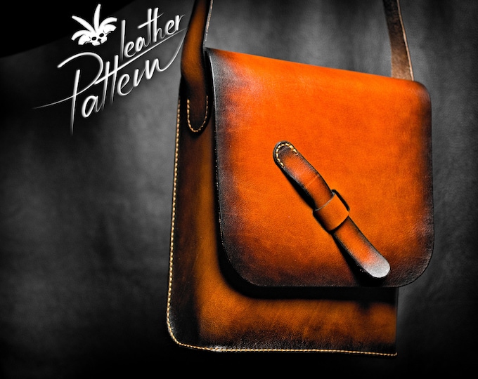 Leather bag pattern PDF - by LeatherHubPatterns