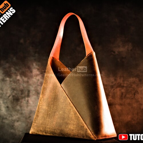 Build Along Leather Tote Bag Pattern PDF With Etsy