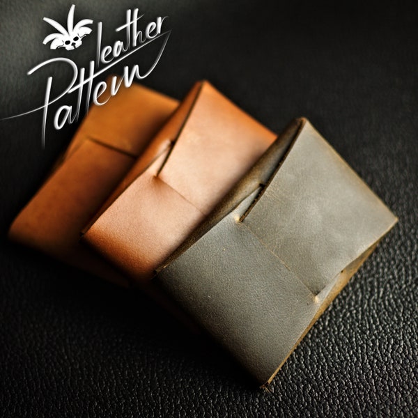 Wallet leather pattern PDF - by LeatherHubPatterns