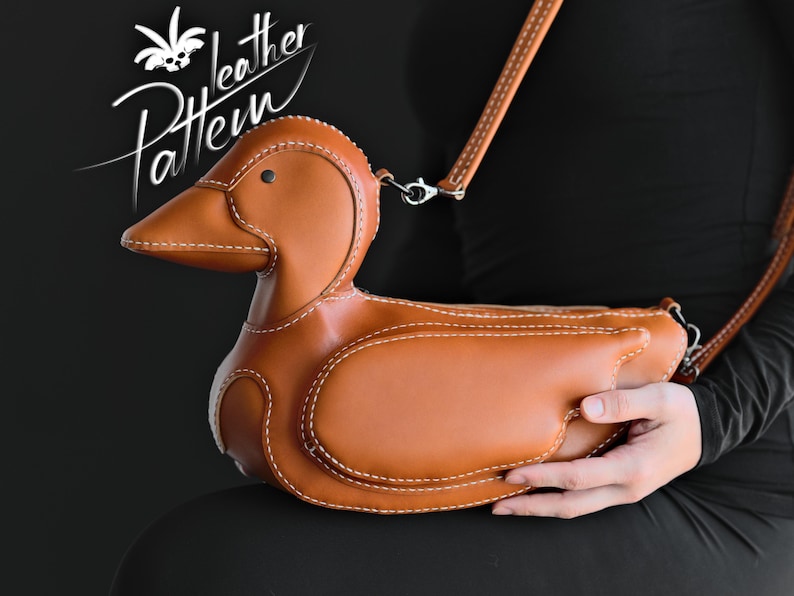 Mönster för väska i ankläder i PDF-format - av LeatherHubPatterns bild 9