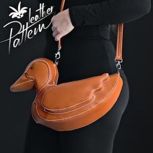 Mönster för väska i ankläder i PDF-format - av LeatherHubPatterns bild 2