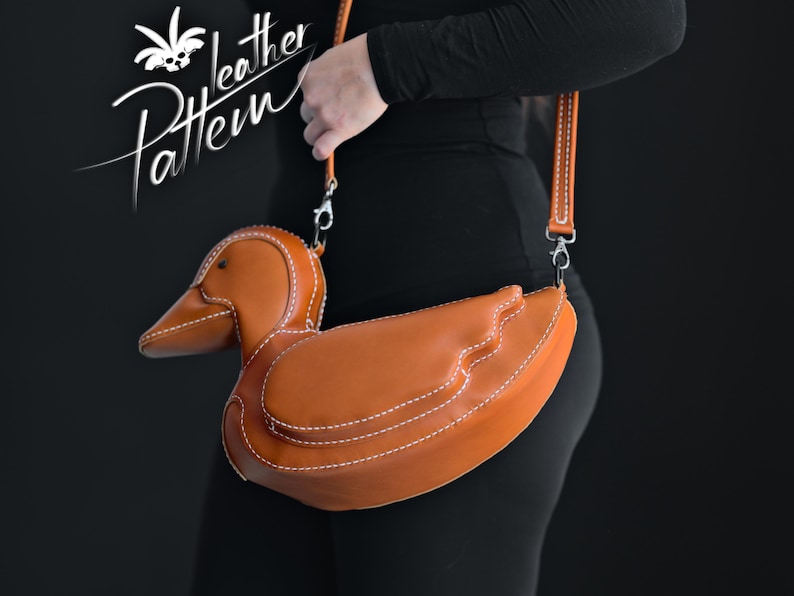 Mönster för väska i ankläder i PDF-format - av LeatherHubPatterns bild 2