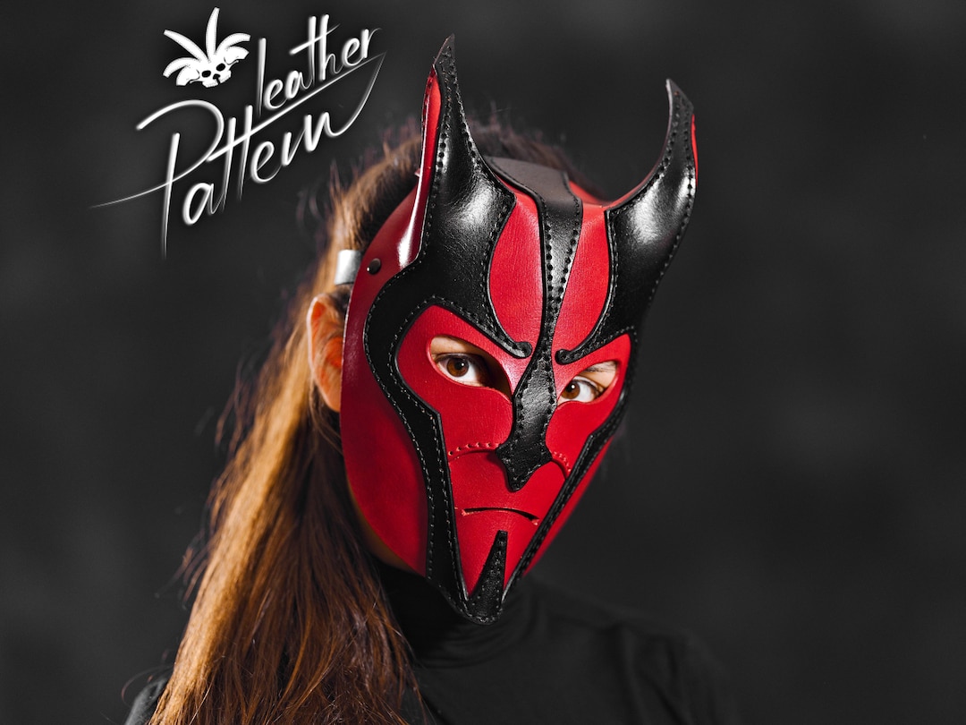 Devil Fpp Pattern Devil Mask Leather Pattern PDF - the Efreet - by Leatherhubpatterns - Etsy