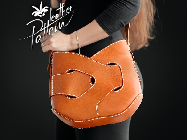 Mönster för läderväska i PDF-format - Embra-väskan - av LeatherHubPatterns bild 5
