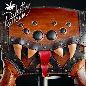 Nachahmungs-Brustleder-Schnittmuster (PDF) – von LeatherHubPatterns Bild 14
