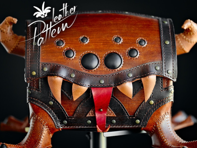 Nachahmungs-Brustleder-Schnittmuster (PDF) – von LeatherHubPatterns Bild 14