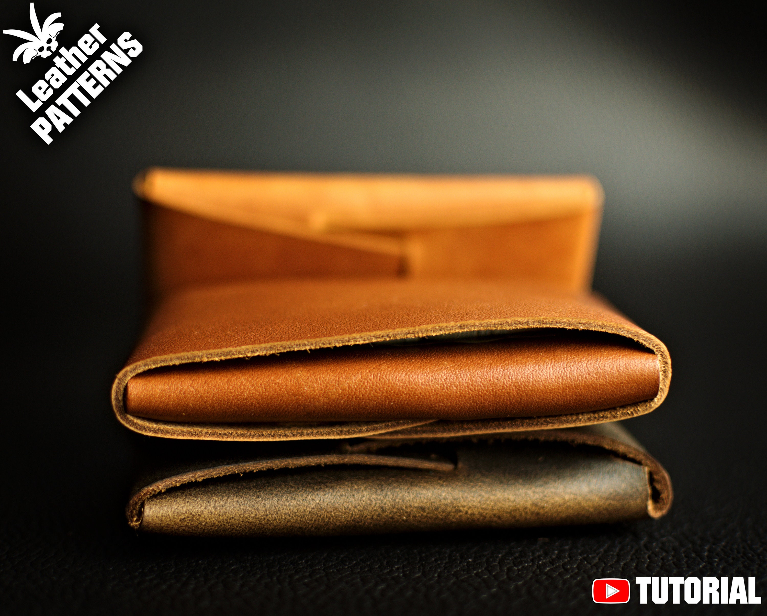 Wallet leather pattern PDF by LeatherHubPatterns