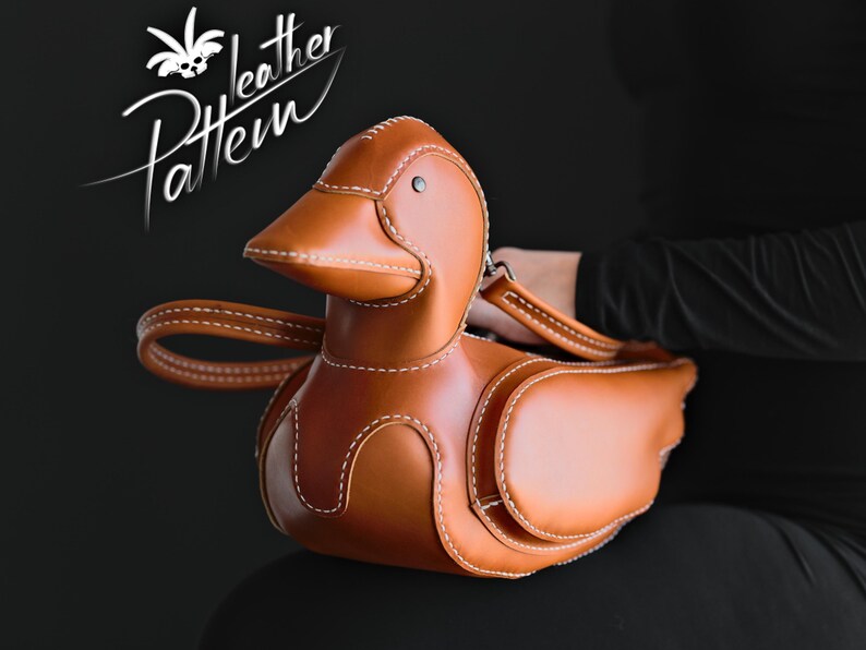 Mönster för väska i ankläder i PDF-format - av LeatherHubPatterns bild 12