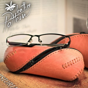 Eyelgasses case leather patterns PDF - by LeatherHubPatterns