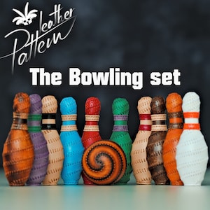 Quille de bowling et modèle de boule en cuir PDF - L'ensemble de bowling - par LeatherHubPatterns