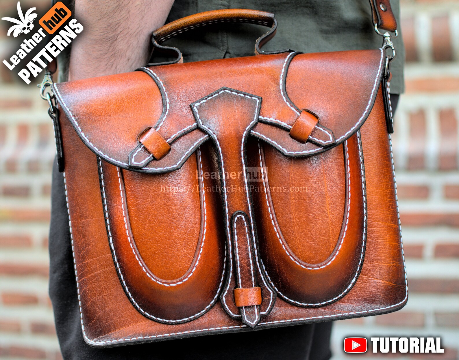Leather Briefcase Pattern PDF for 13 Inch Macs by Etsy
