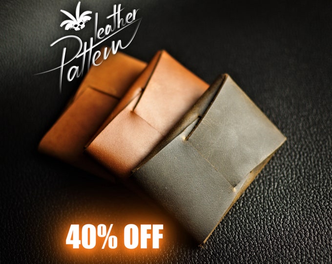 Wallet leather pattern PDF - by LeatherHubPatterns