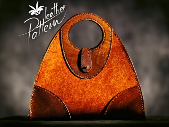 Leather purse pattern PDF - The Maroquina - by LeatherHubPatterns