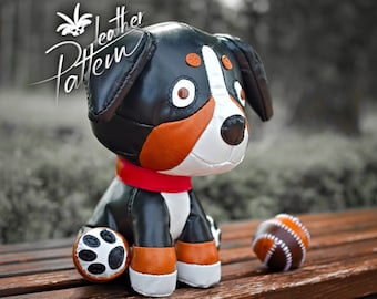 Toy puppy leather pattern PDF - by LeatherHubPatterns