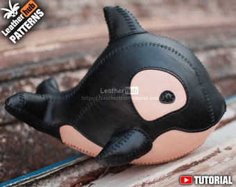 Orca leather pattern PDF - by Leatherhub