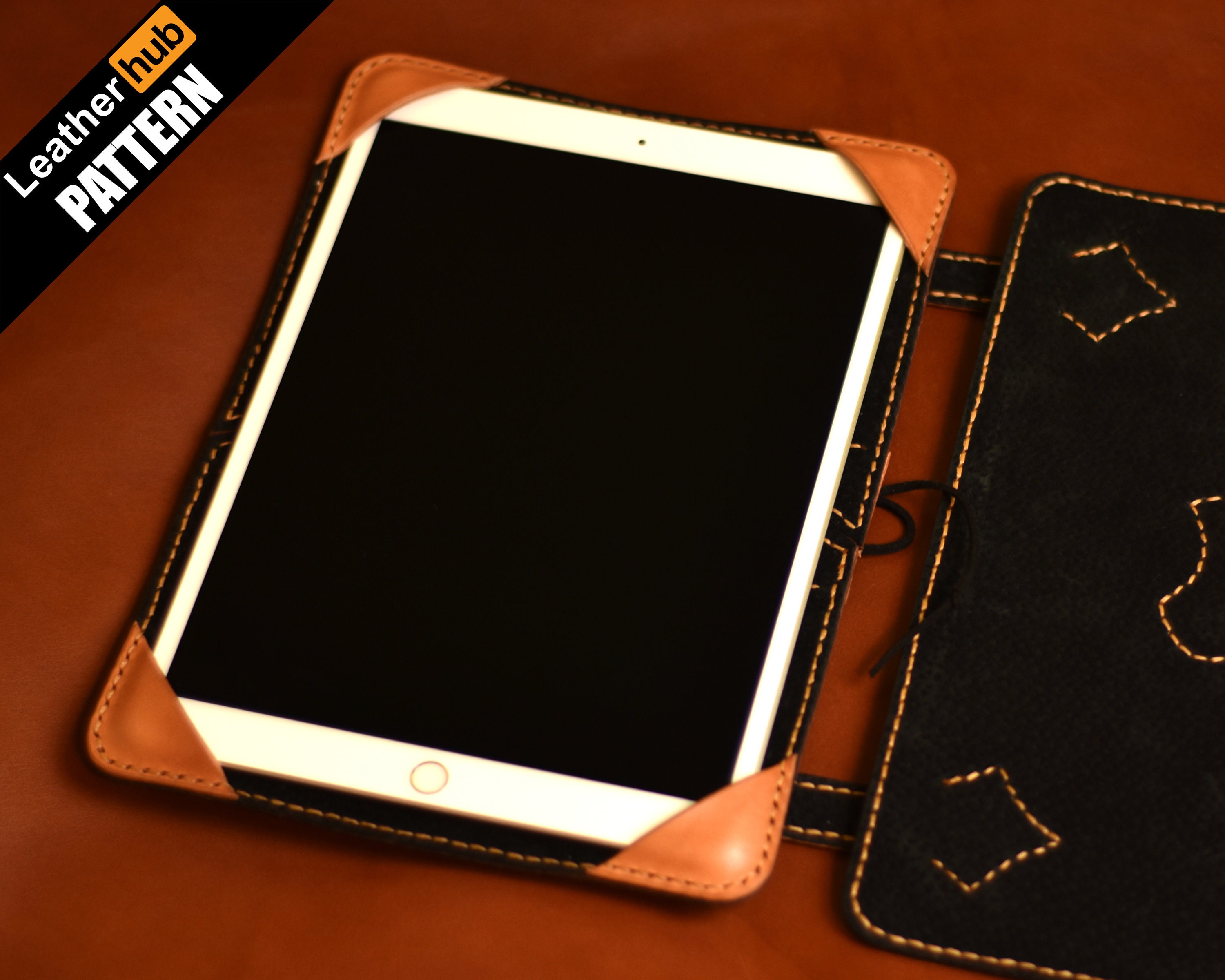 Ipad case leather pattern PDF by Leatherhub