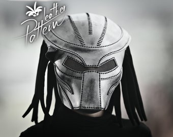 Predator mask leather pattern PDF - by LeatherHubPatterns