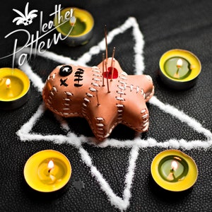 Voodoo-docka lädermönster PDF - av LeatherHubPatterns