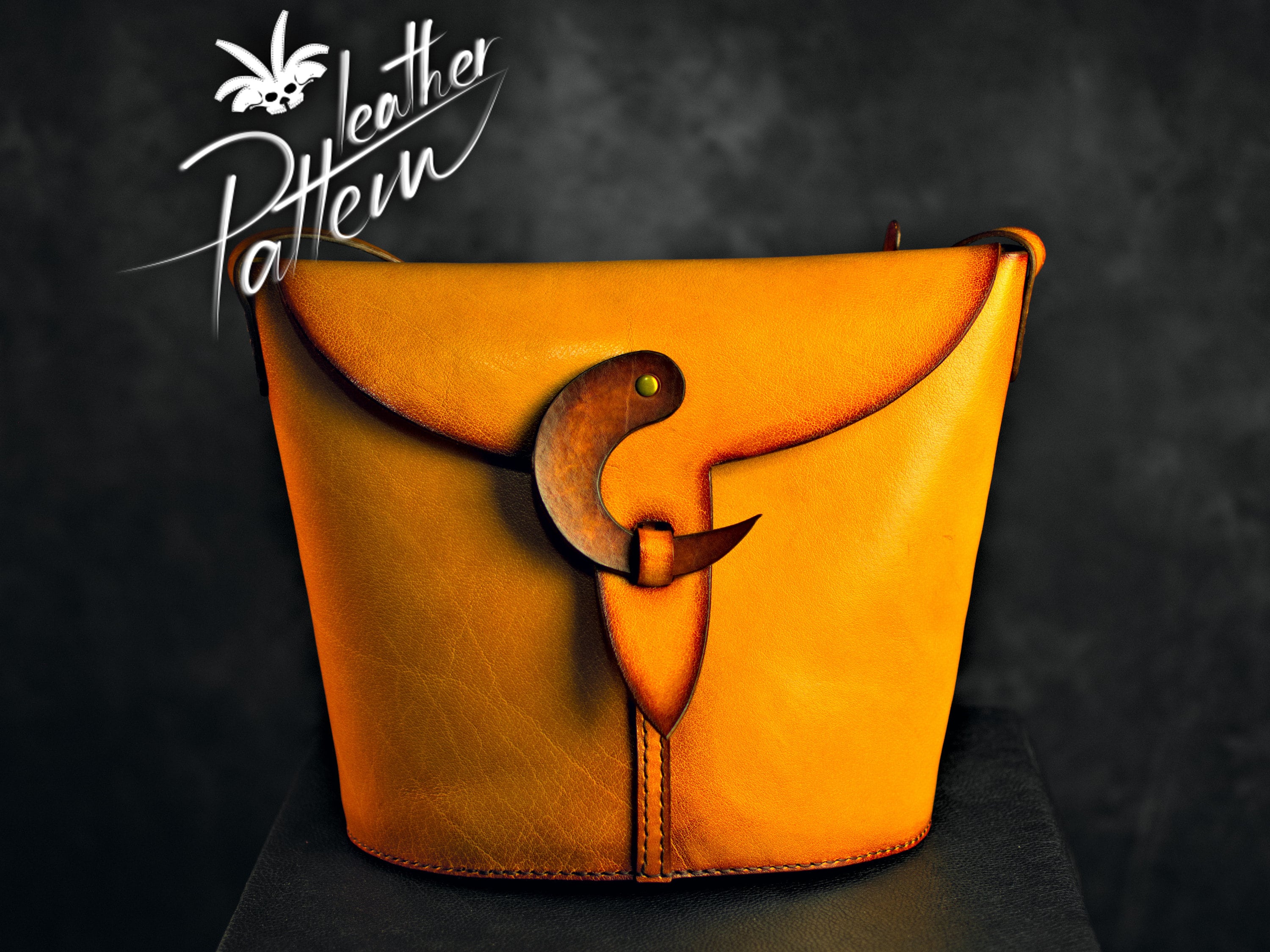 Leather Envelope Crossbody Bag PDF Pattern/leather Purse 