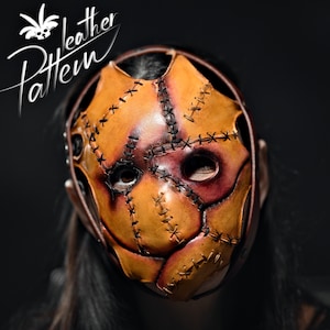 Patrón de máscara de cuero en PDF - El rostro desollado - por LeatherHubPatterns