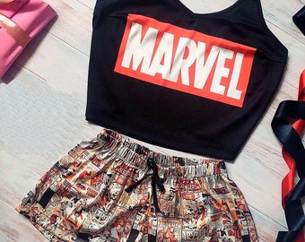 Marvel silk pajamas Clearance