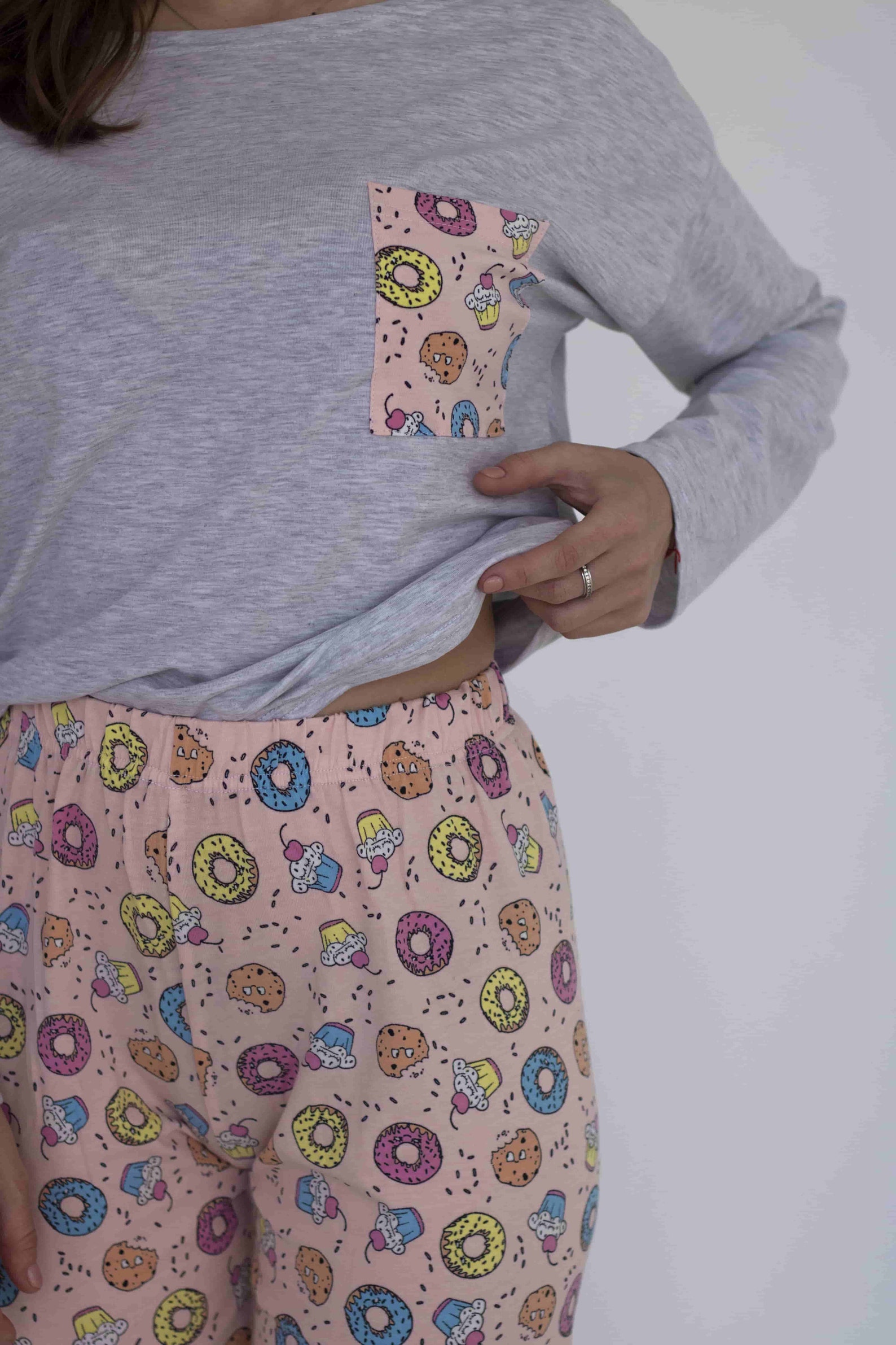 Pajamas Set Sweet Donuts For Girls Women Teen Sleepwear Best Etsy