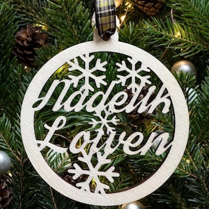 Christmas Tree Decoration: Cornwall Christmas Ornament, Nadelik Lowan, Cornish gift