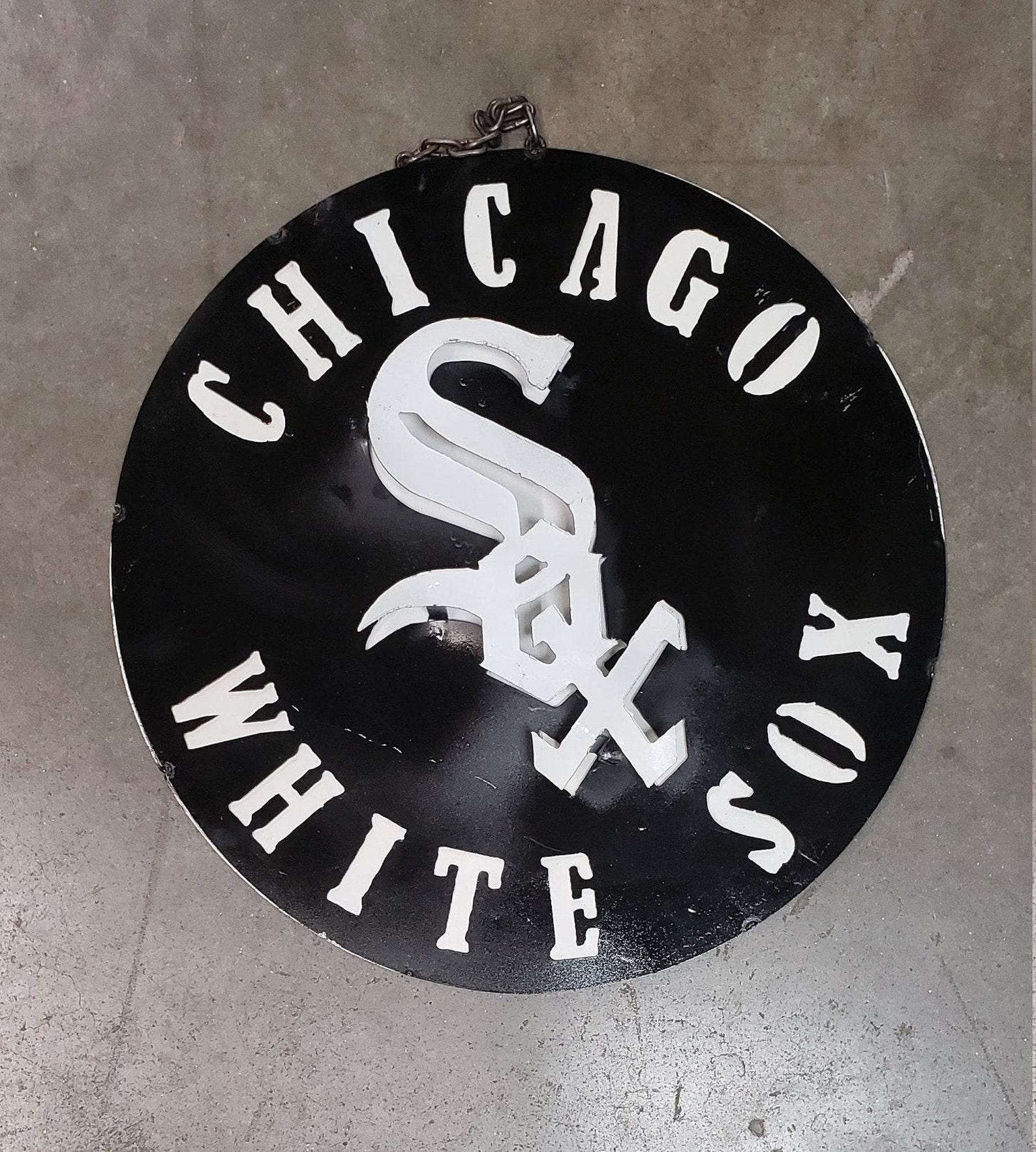 White Sox Metal Sign White Sox Gift Idea Chicago White Sox Etsy