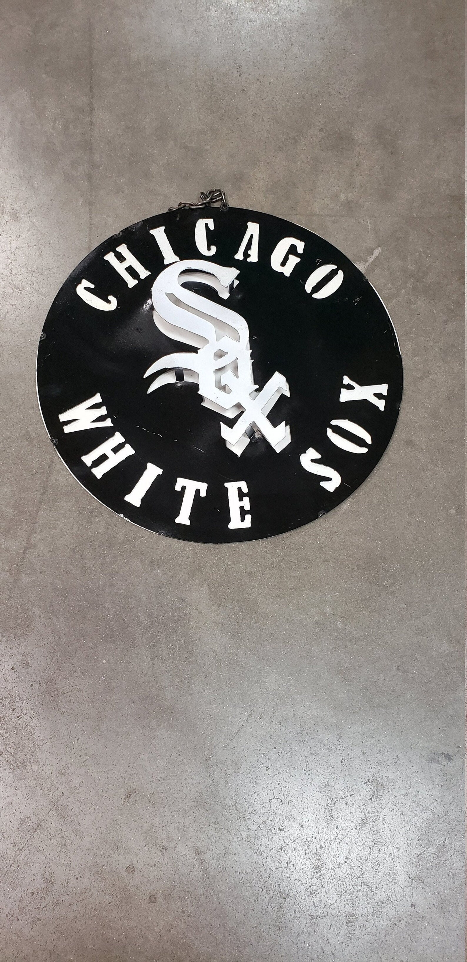 White Sox Metal Sign White Sox Gift Idea Chicago White Sox Etsy