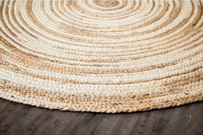 Yoga Round Rug Home & Living Geometric Rug Yoga Lover Gift Handwoven Mat 3x3,4x4,5x5 ...
