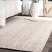 Indian White-Beige Scandinavian rug. Pattern Hemp Jute Rug. Ivory&Beige Rug. Handwoven Rug. 100% Natural Rug