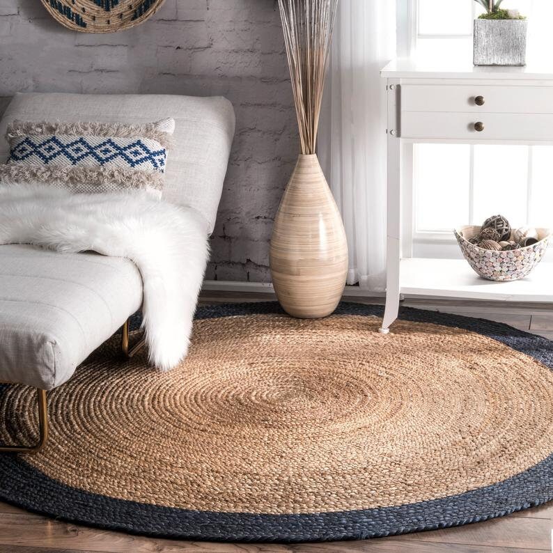 5x5 6x6 7x7 8x8 Round Table Rug/Outdoor Rug/ Garden Rug/ Etsy