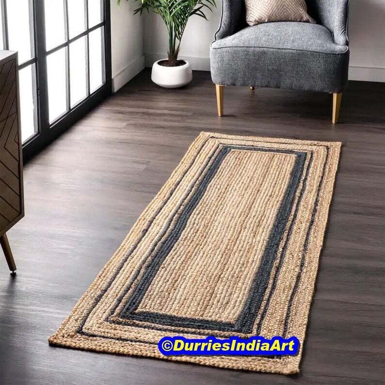 2x10 2.5x8 2.5x10 Natural Jute Runner Rug Floor Runner Etsy