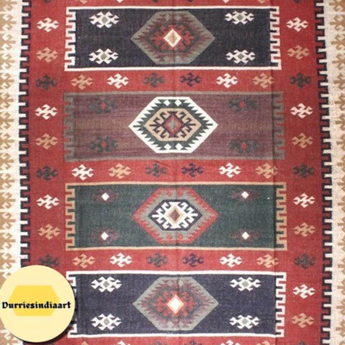 8x10 9x12 Ft Small Traditional Kilim Rug Vintage Home Decor Etsy