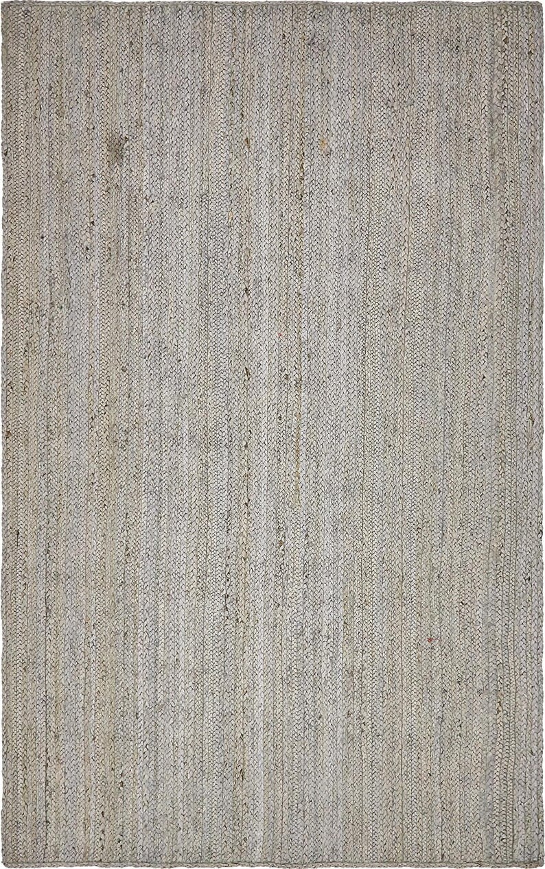 Durries India Art Gray Jute Runner Jute Doormat Bed Side Etsy