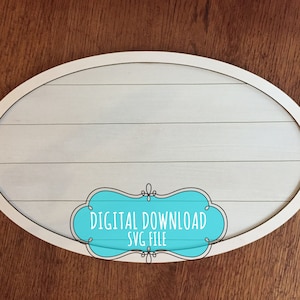 Frame - Faux Shiplap - Farmhouse - SVG - Digital File - Unlimited License