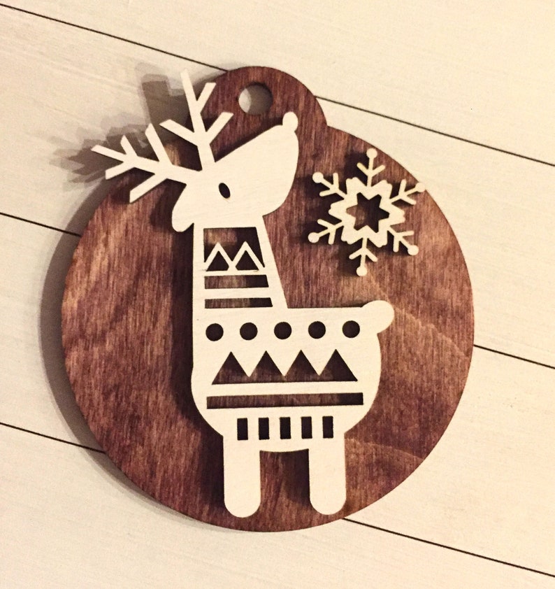 Cute Reindeer Ornament SVG file Digital File Unlimited | Etsy Reindeer Handprint Ornament